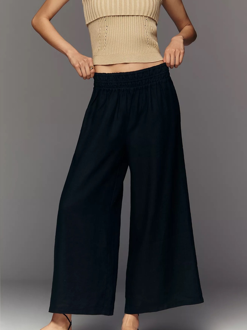 Anthropologie Somerset Linen Pull On Pants
Black Size XS
